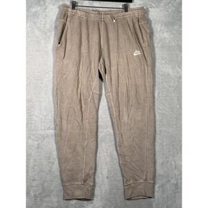 Nike Joggers Sweatpants Mens Medium Brown Speckled Club Fleece+ DQ4665-040